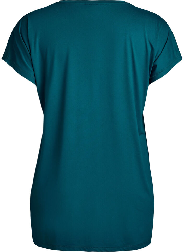 Lang tr&aelig;nings t-shirt, Gr&oslash;n, Packshot image number 1