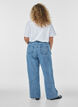 Wide fit jeans med syningsdetaljer, Bl&aring;, Model image number 1