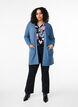 Meleret strik cardigan med lommer, Bl&aring;, Model image number 1