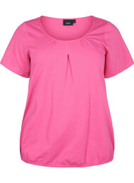 Kortærmet bomulds t-shirt, Shocking Pink