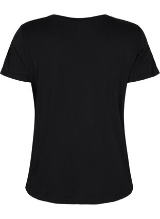 Trænings t-shirt med print, Black gold foil logo, Packshot image number 1