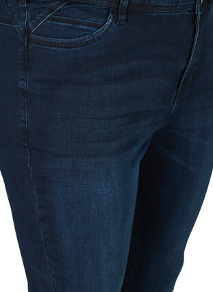 Super slim Amy jeans med høj talje , Dark blue denim, Packshot image number 2