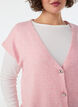 Strikvest med V-hals og dekorative knapper, Lyser&oslash;d, Model image number 3