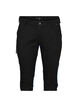 Slim fit capri jeans med lommer, Sort, Packshot image number 0