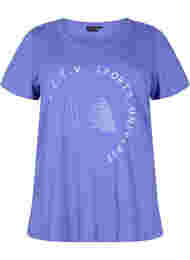 Trænings t-shirt med print, Very Peri A.C.T.V