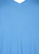 Viskose t-shirt med ribstruktur og v-hals, Marina, Packshot image number 2