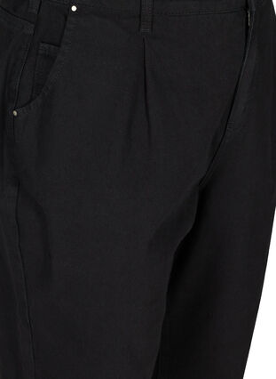 Slouchy fit Saga jeans i bomuld, Black , Packshot image number 2