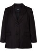 Nålestribet blazer, Black W. Pinstripe, Packshot image number 0