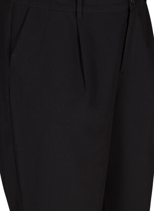 Ensfarvede bermuda shorts, Black, Packshot image number 2