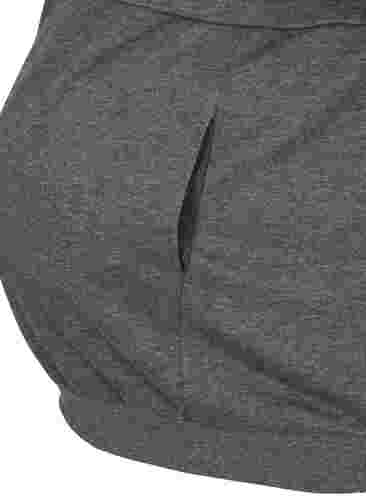 Graviditets sweatshirt med ammefunktion, Dark Grey Melange, Packshot image number 3