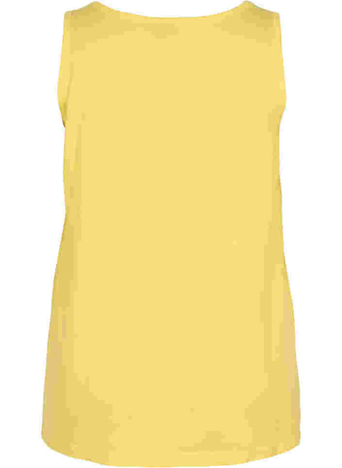 Ærmeløs top med a-shape, Primrose Yellow, Packshot image number 1