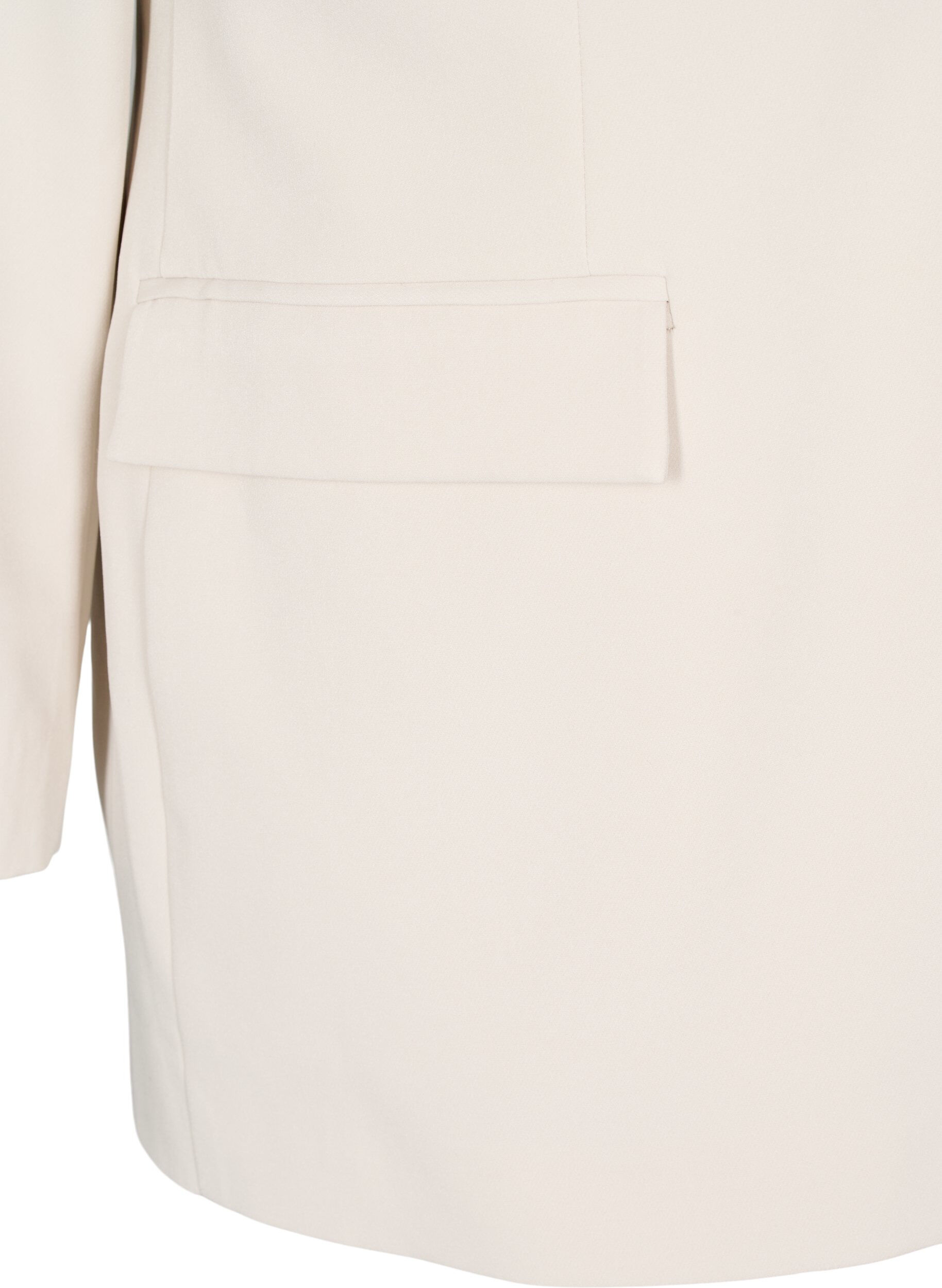 ZizziKlassisk blazer med knaplukning, Beige, Packshot image number 3