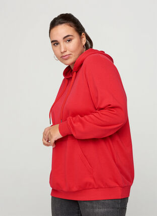 Sweatshirt med hætte og lomme, Lollipop, Model image number 0