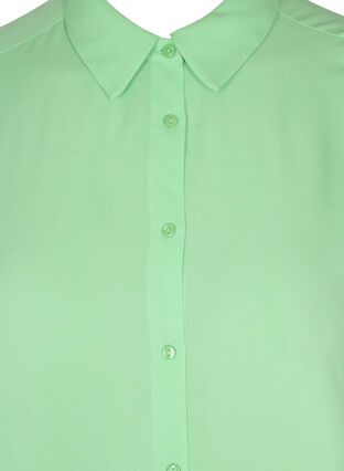 Lang viskose skjorte med 2/4 ærmer, Summer Green, Packshot image number 2