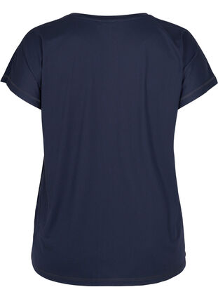 Ensfarvet trænings t-shirt, Graphite, Packshot image number 1