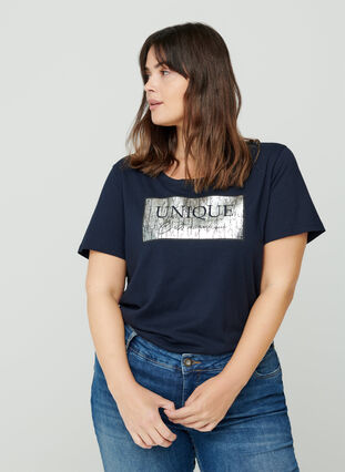 Kortærmet t-shirt med print, Night Sky, Model image number 0