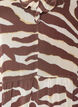 Chiffonbluse med zebram&oslash;nster og fl&aelig;ser, Brun, Packshot image number 2