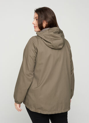 Kort jakke med hætte og lommer, Bungee Cord , Model image number 1