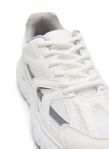 Wide fit sneakers, White, Packshot image number 2