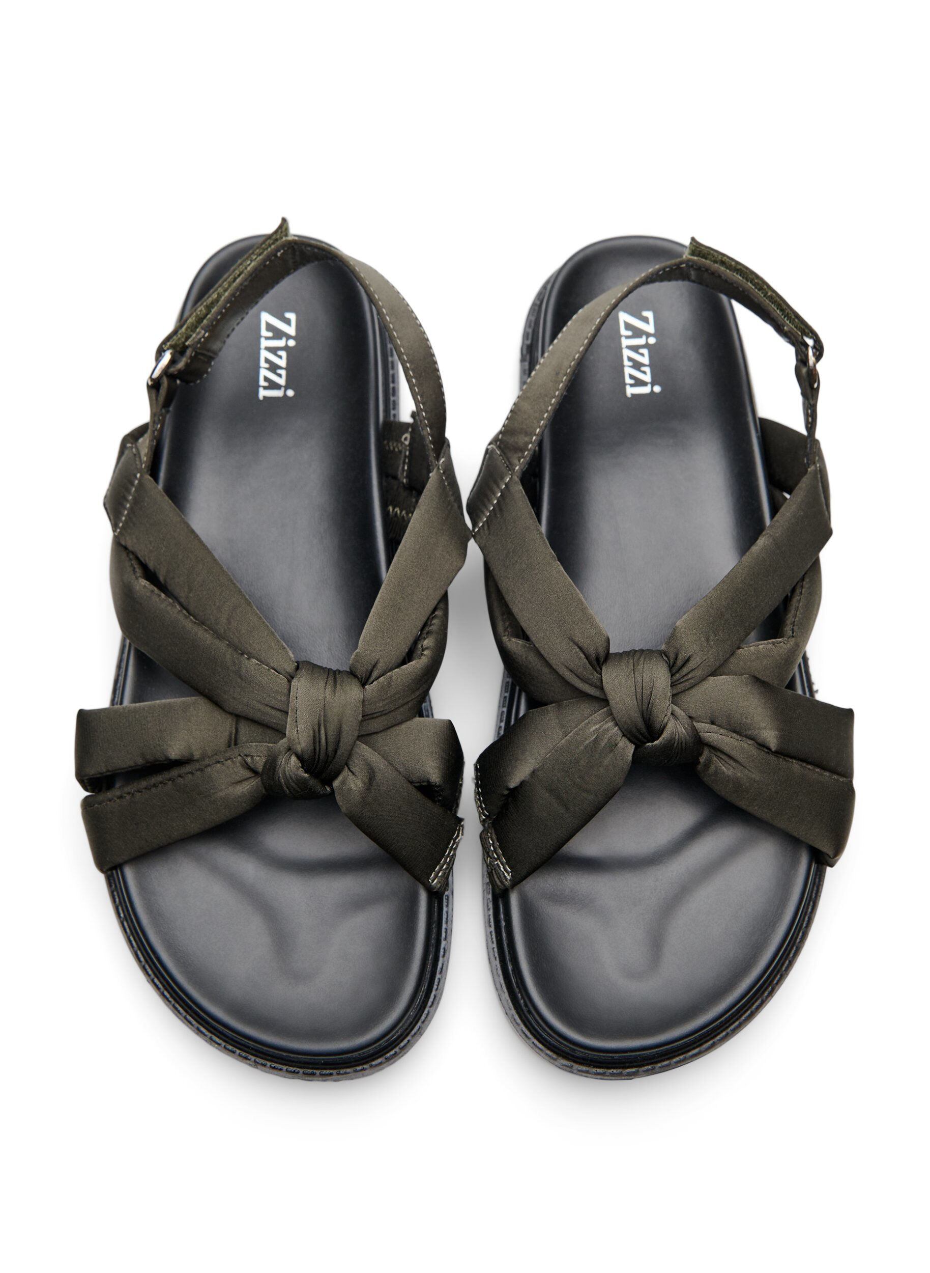 Zizzi Sandal med knudedetalje, Gr&oslash;n, Packshot image number 2