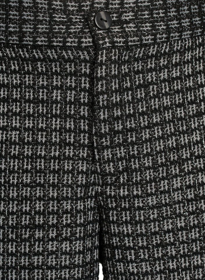 Løse shorts i bouclé med lommer, Sort, Packshot image number 2