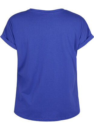 Kortærmet t-shirt i bomuldsblanding, Royal Blue, Packshot image number 1