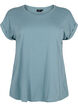 Kort&aelig;rmet t-shirt i bomuldsblanding, Bl&aring;, Packshot image number 0