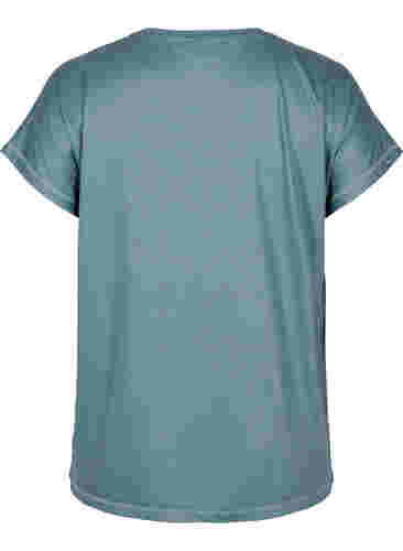 Ensfarvet trænings t-shirt, Dark Forest, Packshot image number 1