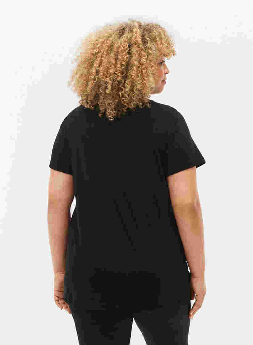 Trænings t-shirt med print, Black w. Drop It, Model image number 1