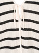 Stribet cardigan med bindebånd, Sand Black Stripe, Packshot image number 2