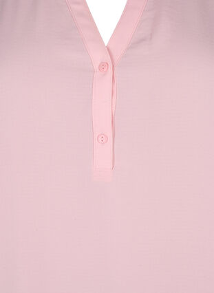 Langærmet bluse med v-udskæring, Strawberry Cream, Packshot image number 2