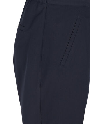 Klassiske bukser med elastik i taljen, Night Sky, Packshot image number 3