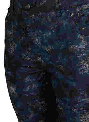 Mønstrede Emily jeans med nitter, Black AOP, Packshot image number 2