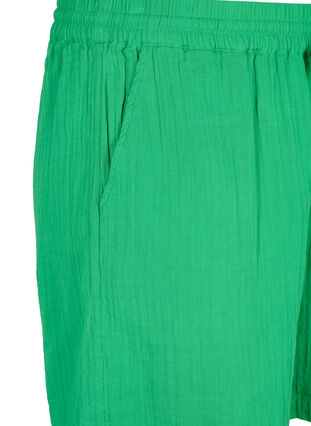 Shorts i bomuldsmusselin med lommer, Jolly Green, Packshot image number 2