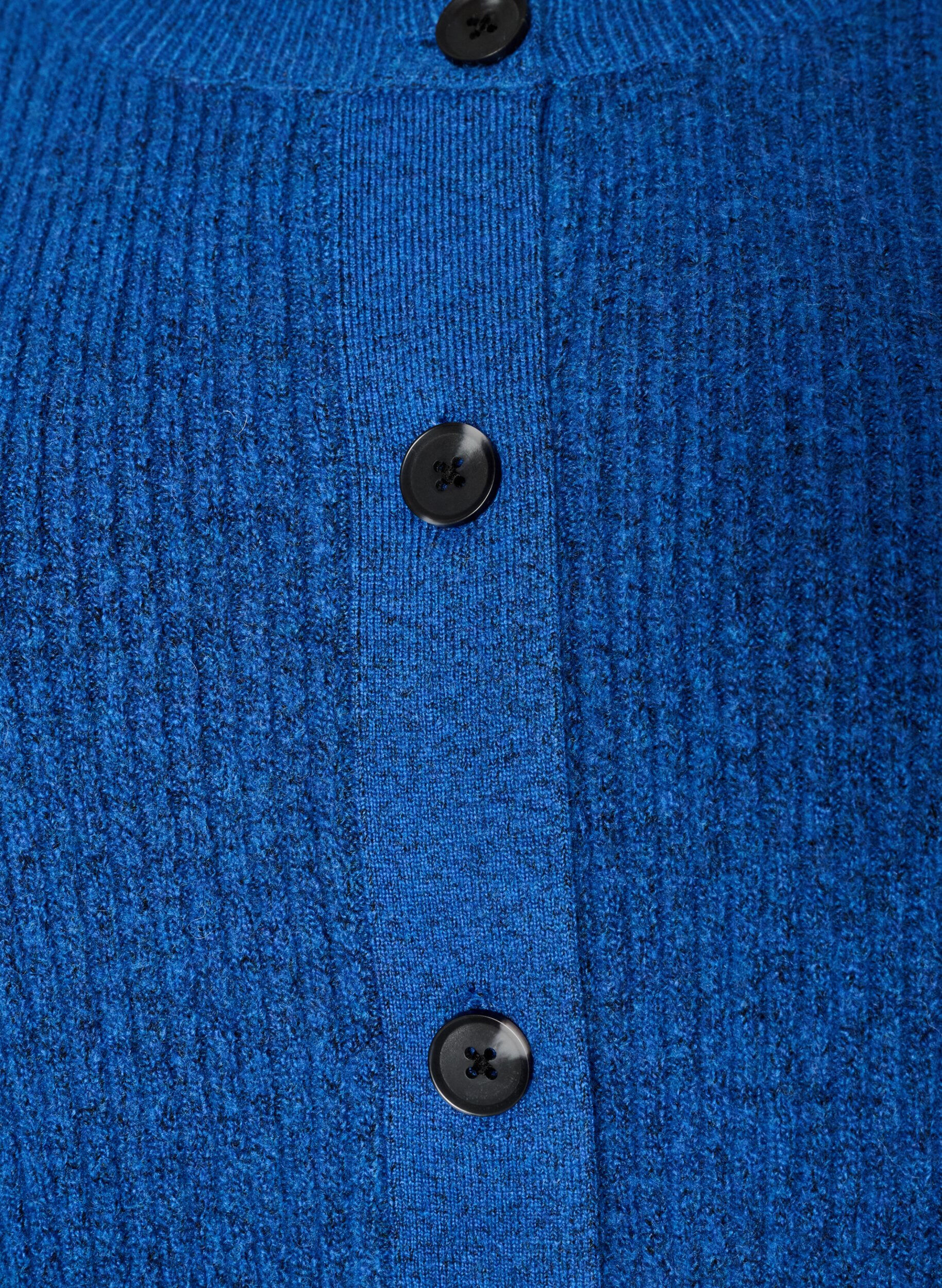 ZizziRibstrikket cardigan med knapper, Bl&aring;, Packshot image number 2
