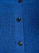 Ribstrikket cardigan med knapper, Bl&aring;, Packshot image number 2