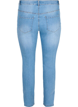 Amy jeans med høj talje og slids, Light blue, Packshot image number 1