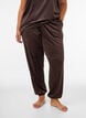 L&oslash;se bukser i velour, Brun, Model image number 0