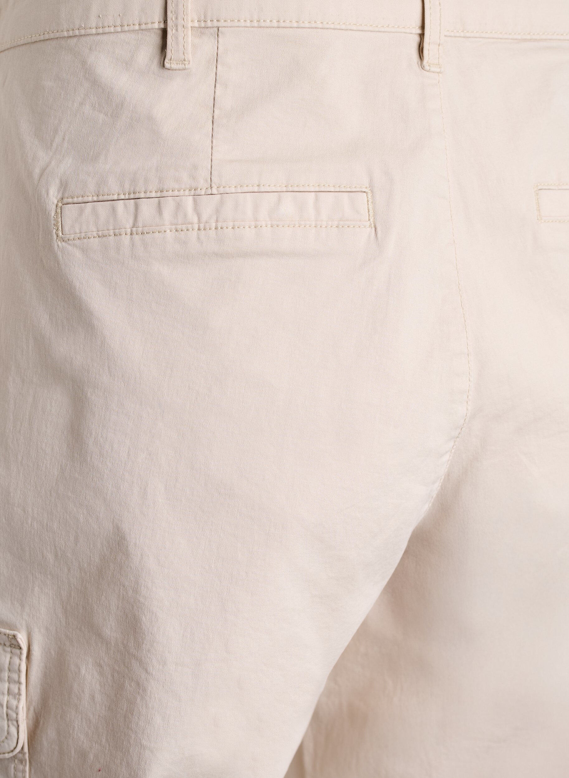 Zizzi Cargo knickers med h&oslash;j talje, Beige, Packshot image number 3