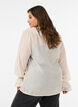 Bluse i viskose med fl&aelig;ser og lange &aelig;rmer, Vanilla, Model image number 2