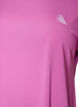 Ensfarvet tr&aelig;nings t-shirt, Lilla, Packshot image number 2
