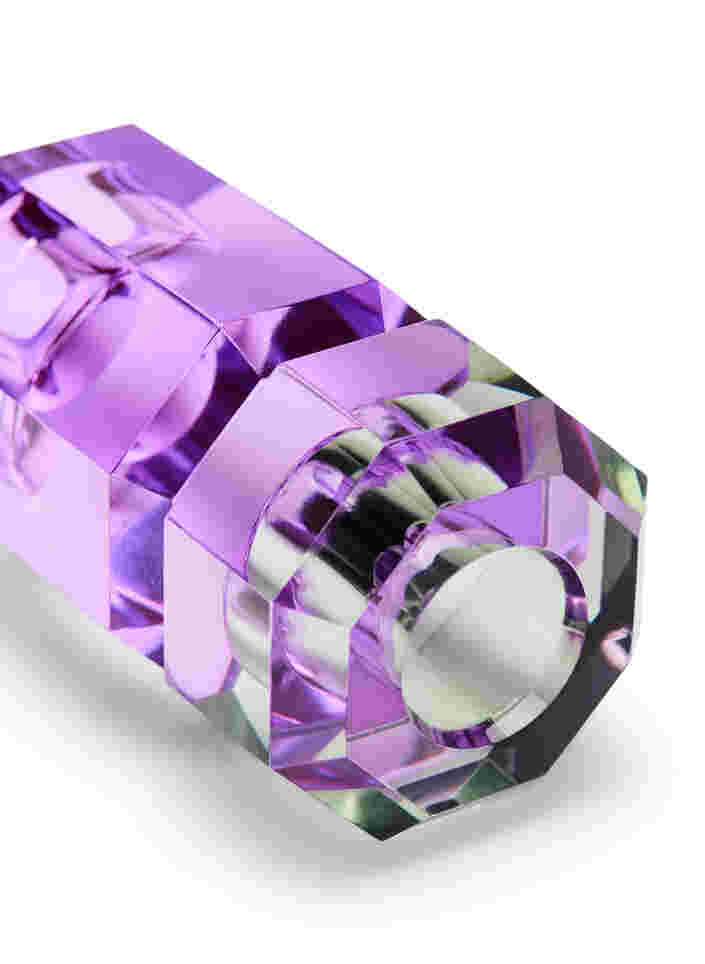 Krystal lysestage, Olive/Violet, Packshot image number 2