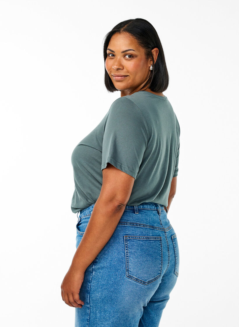 FLASH - T-shirt med motiv, Grøn, Model image number 2