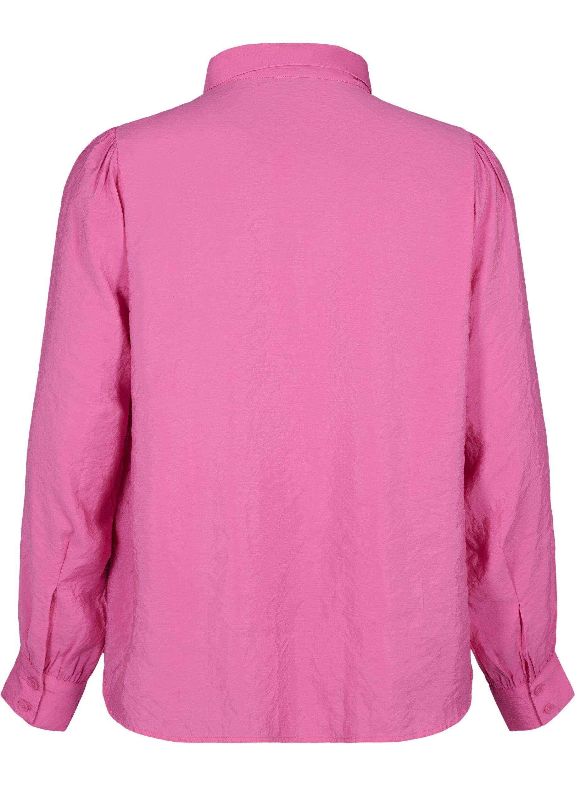Zizzi Lang&aelig;rmet skjorte i TENCEL&trade; Modal , Phlox Pink, Packshot image number 1
