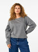 Sweatshirt med kontrastsyninger, Medium Grey Mél, Model image number 0