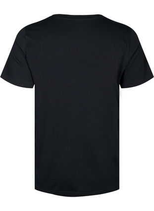 Jule t-shirt med pailletter, Black W. Loading, Packshot image number 1