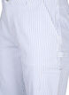 Stribede cargo jeans med straight fit, Blue White Stripe, Packshot image number 2