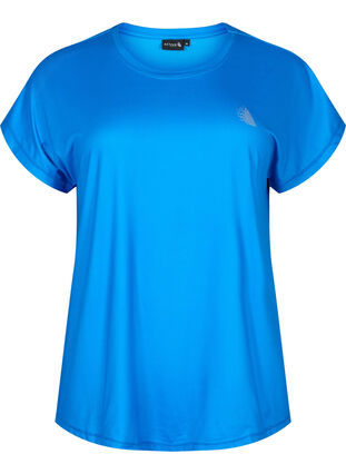 Kortærmet trænings t-shirt, Brilliant Blue, Packshot image number 0