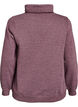 Sweatshirt med h&oslash;j krave og lommer, R&oslash;d, Packshot image number 1