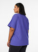 T-shirt i &oslash;kologisk bomuld med lille frontmotiv, Bl&aring;, Model image number 2